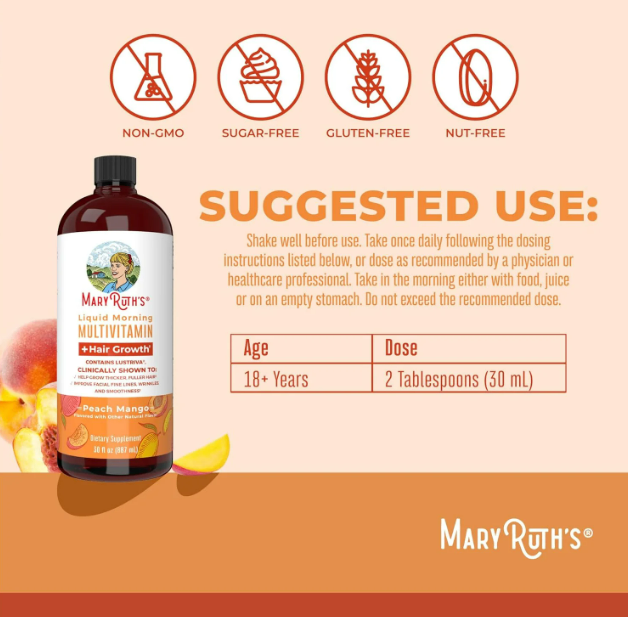 MaryRuth's Liquid Multivitamin + Hair Growth™